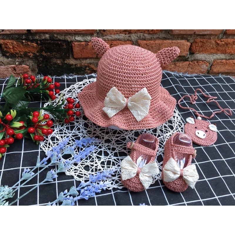 Giày búp bê đính ngọc cho bé