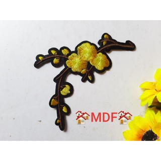 nhành hoa đào ủi nhiệt dài 15cm