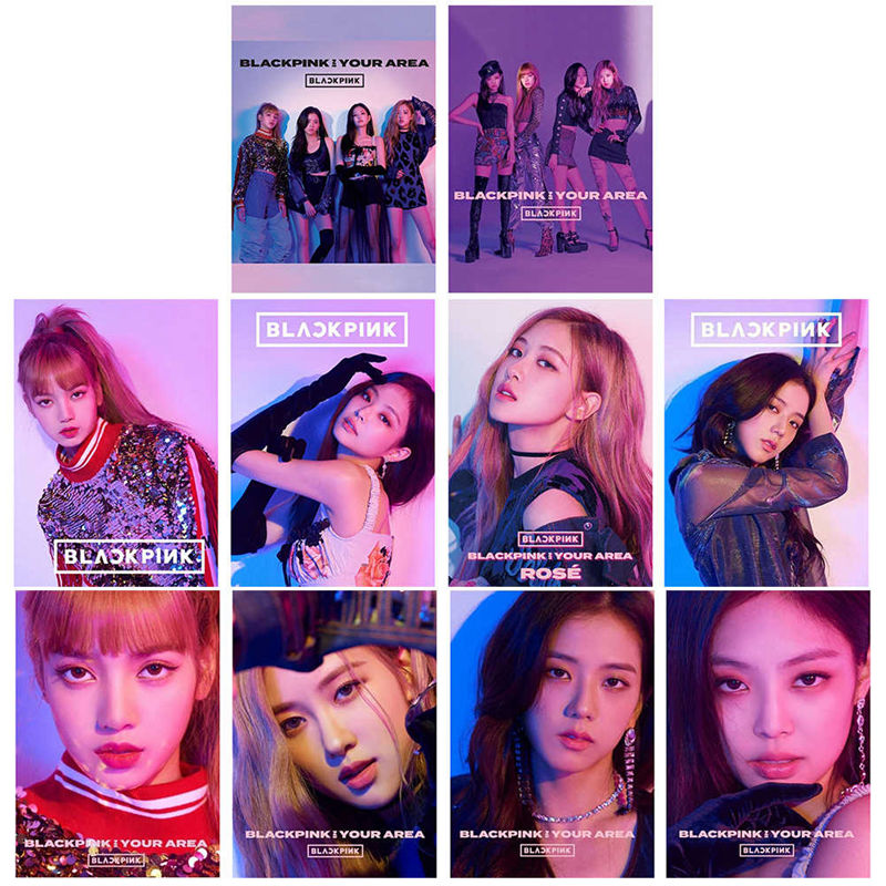 Tmdbyx NEW Poster 2 Mặt Nhóm Nhạc Blackpink In Your Ar K-Pop Blackpink 1st