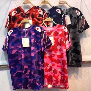 FREESHIP ĐƠN 99K_Áo thun Bape cá mập gạch ngực