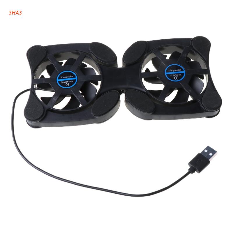 Giá đỡ tản nhiệt USB kép có thể gập lại cho PC Laptop Notebook Macbook