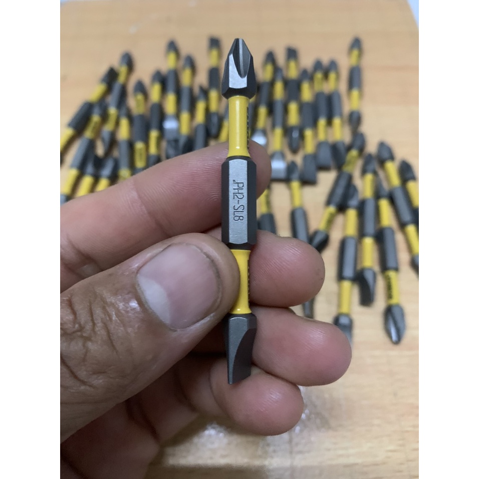 Mũi vít Dewalt hai đầu PH2 - SL8 dài 70mm chính hãng có từ