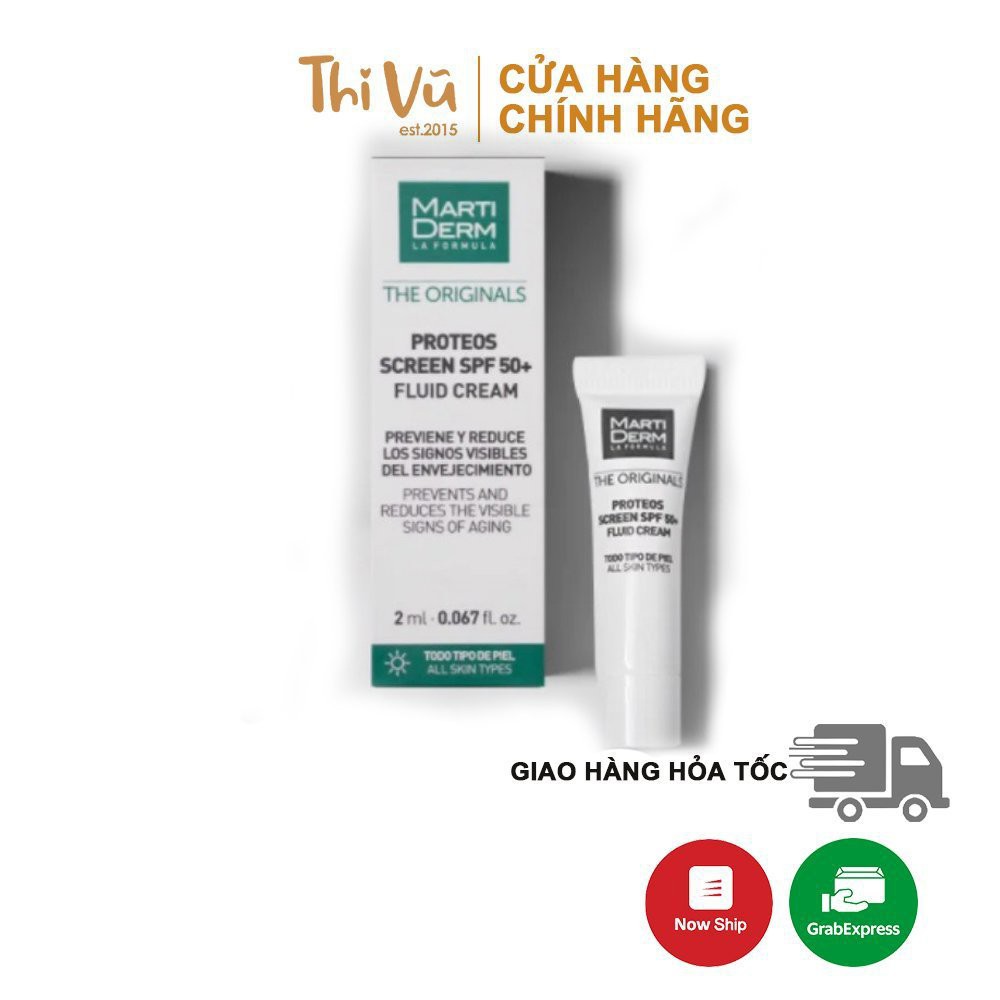 Kem chống nắng MartiDerm The Originals Proteos Screen SPF50+ minisize 2ml,Kem Chống Nắng Phổ Rộng - Thi Vũ