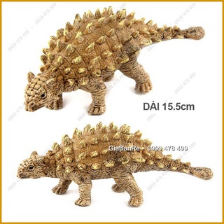 Mô Hình Khủng Long Lưng Giáp Gai Đuôi Búa - Ankylosaurus - Size Nhỏ 15cm - Vàng - 7719.1