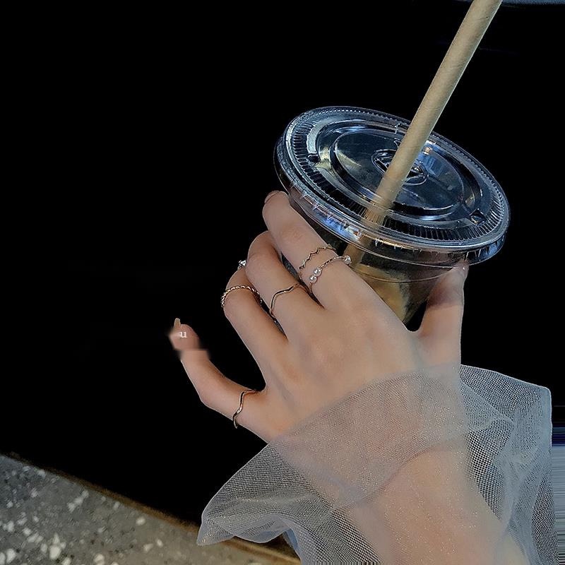 Bộ Nhẫn Đính Ngọc Trai Sang Trọng Cá Tính Hợp Thời Trang