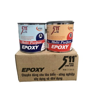 Keo dán nhựa - gỗ - sắt EPOXY 511-2x140gr