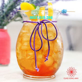 Ly sinh tố, ly nước ép thủy tinh bầu dục 500ml