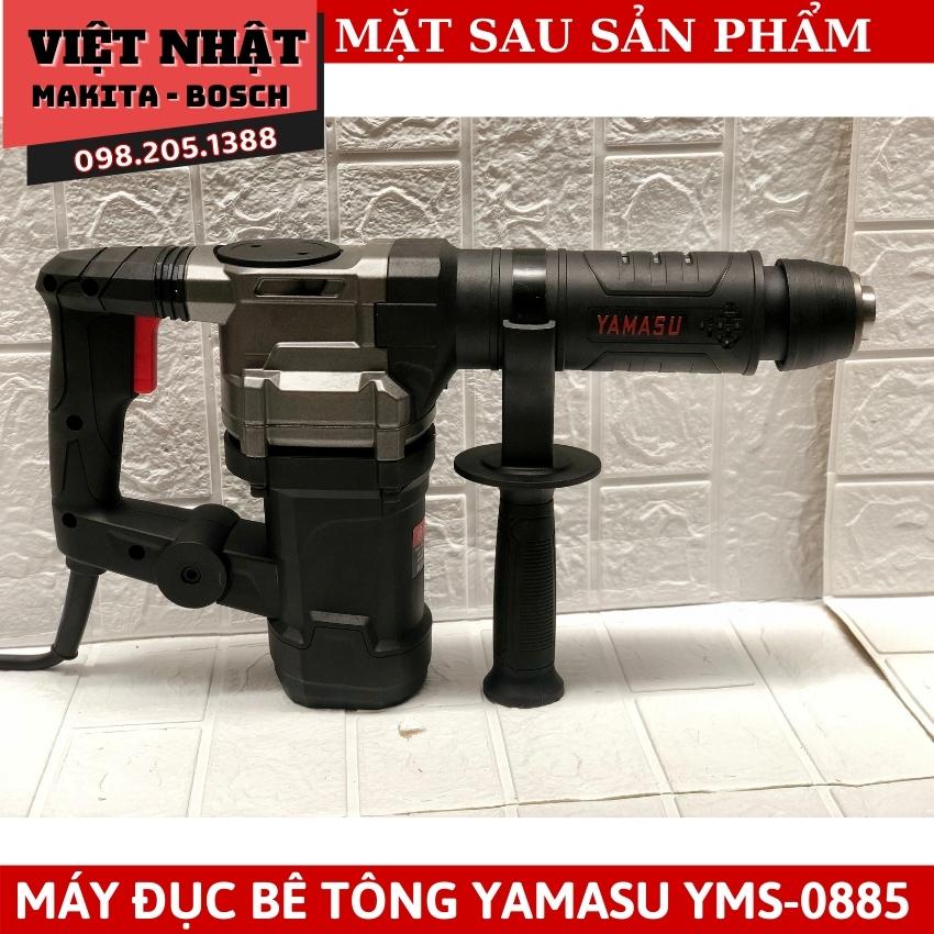 Máy đục bê tông chuyên dụng công suất lớn YAMASU-0885 tay cầm giảm rung giật, hấp thụ lực 2.200W hàng công ty nhập khẩu.