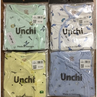 Bộ quần áo cộc cúc lệch Unchi cho bé