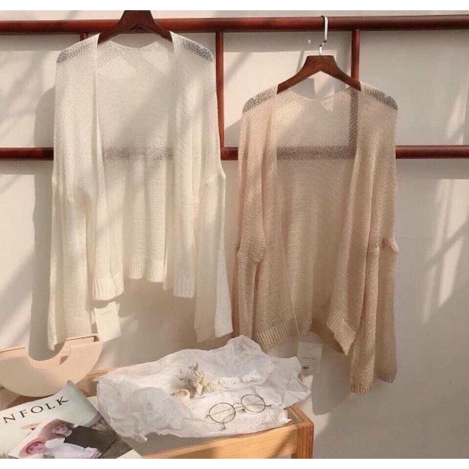 áo khoác len cardigan mỏng hợp thời trang - nhẹ nhàng nữ tính hợp thời trang