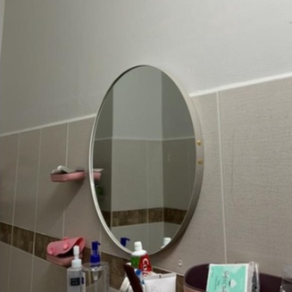 Gương treo tường trang trí KantoHome- Gương tròn decor full phụ kiện treo nhà tắm, bàn trang điểm