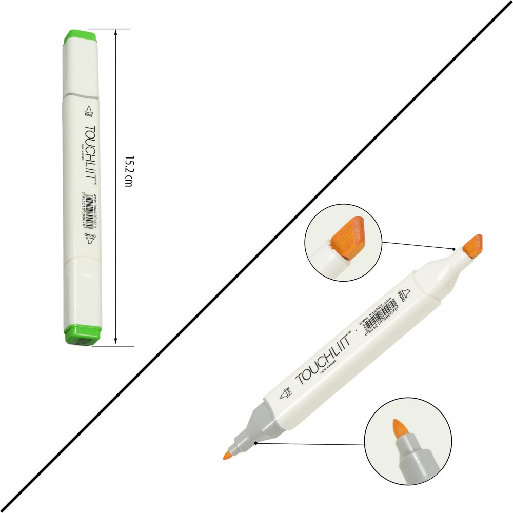 TOUCHLIIT 6 - Set 60 màu [ tăng kèm 1 bút line trắng ]