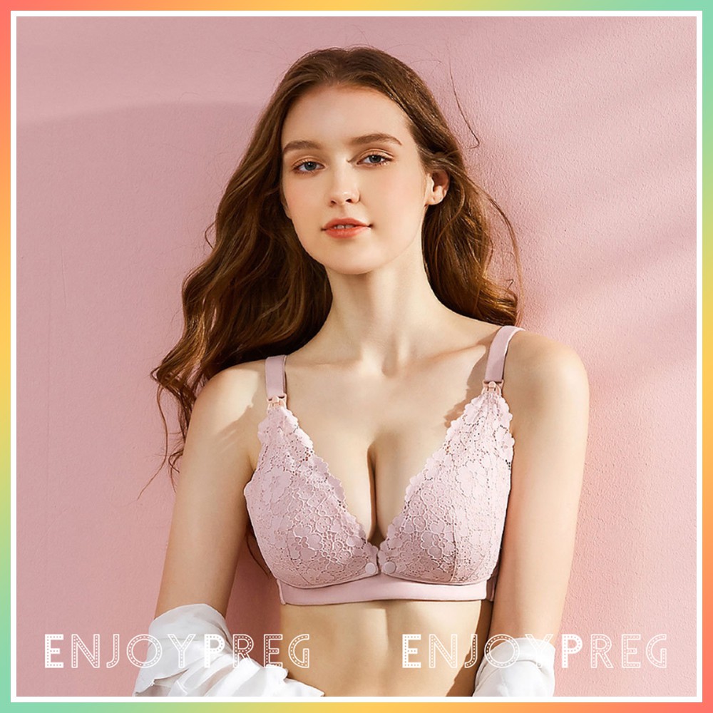 Áo Ngực Bầu - Áo Lót Cho Con Bú Nâng Ngực Ren Mềm Mịn cho mẹ bầu và sau sinh - EnjoyPreg