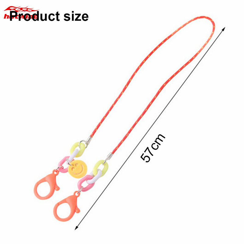 [Hàng mới về] Dây đeo khẩu trang hình mặt cười chất liệu acrylic tiện dụng