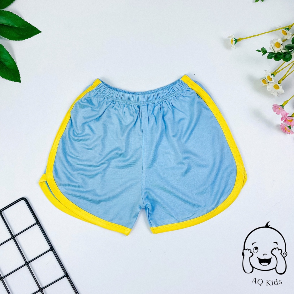 [[BÉ 8-22kg] Quần đùi, quần cộc cho bé trai bé gái thiết kế phối viền bắt mắt vải minkymom Unibaby Shop