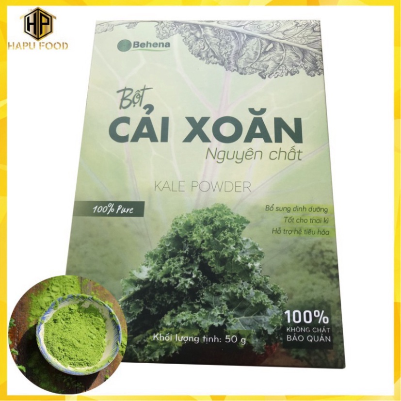 Bột cải xoăn Kale Behena - Bột ăn dặm giúp phát triển trí não bé yêu 50gr - HapuFood - Sk365 - HBL Group