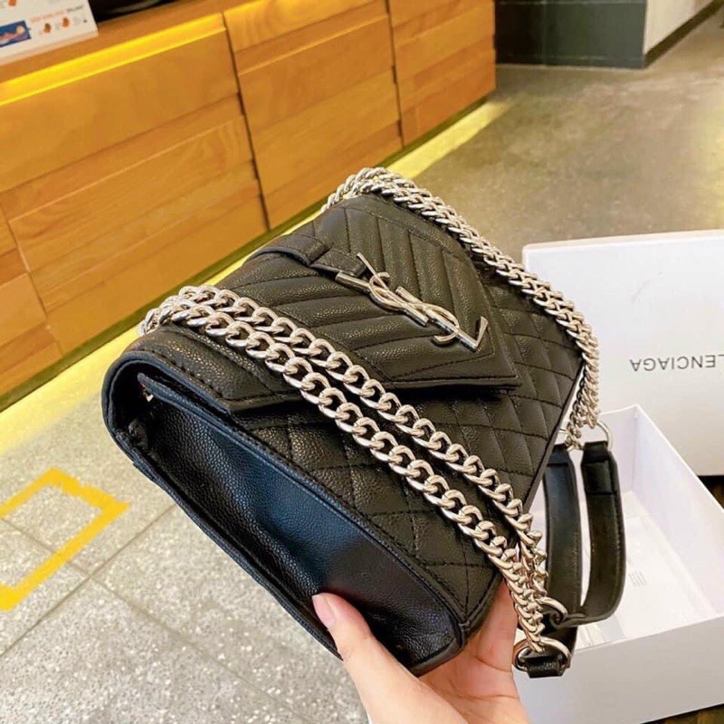 [Mã WAMT2405 giảm 10K đơn 0K] TÚI YSI DA HẠT SẦN XÍCH BẠC T80 ẢNH THẬT!!! TRANGPHAM1314 | BigBuy360 - bigbuy360.vn