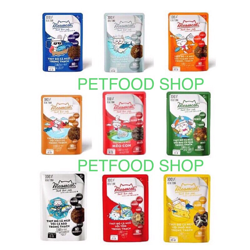 [Mã 151FMCGSALE giảm 8% đơn 500K] Pate Meowcat 70gr có 4 vị dành cho mèo