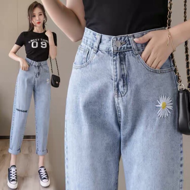 Quần jean nữ thời trang kiểu dáng phong cách NP1196