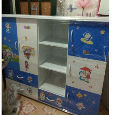 [Chỉ ship HN] Tủ quần áo trẻ em nhựa đài Loan cho bé kích thước 125*145 Freeship