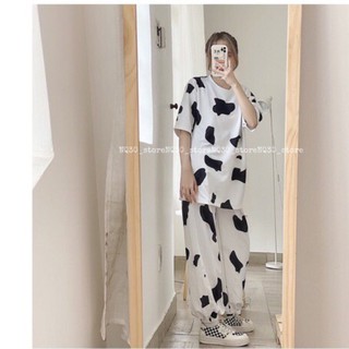 Set Quần Jogger + Tshirt Bò Sữa