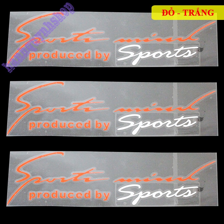 Decal Sport Mind Dán Nắp Capo Ô Tô Xe Hơi Dài 32cm