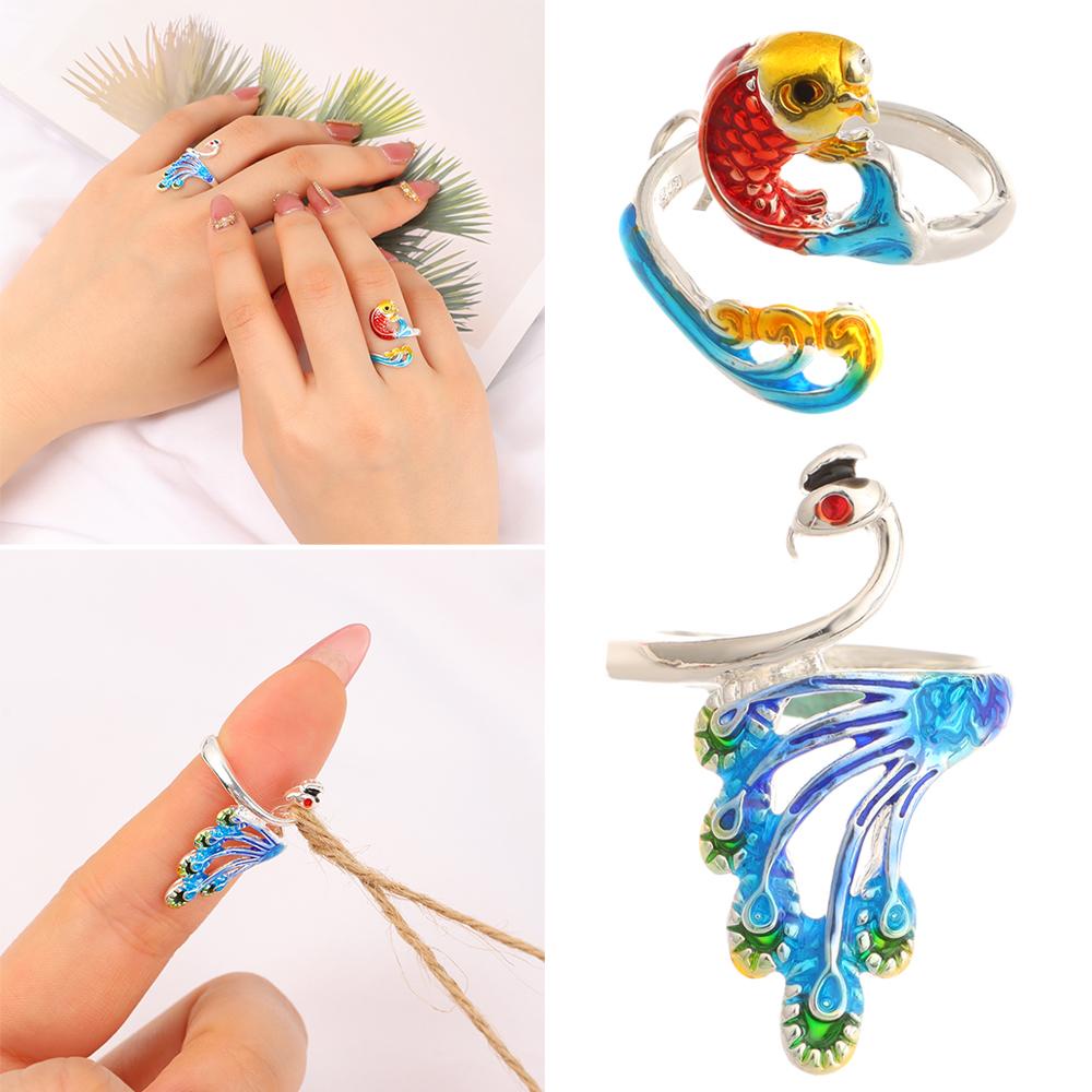 Nhẫn Hở Điều Chỉnh Được Hỗ Trợ Đan Len