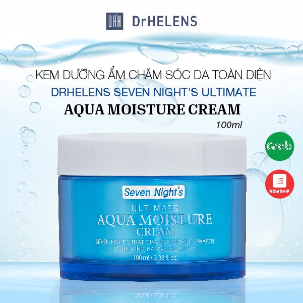 Kem Dưỡng Ẩm Chăm Sóc Da Toàn Diện DrHelens Seven Night's Ultimate Aqua Moisture Cream 100ml