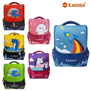 Ba lô cho bé mẫu giáo nhiều hình họa tiết đáng yêu Ladoda BL74.