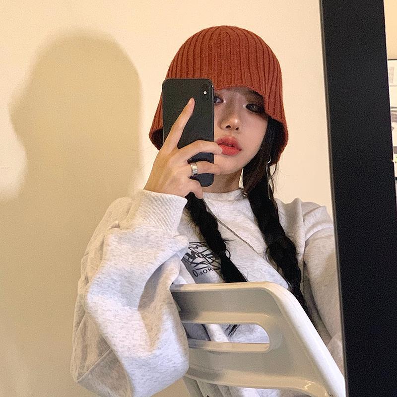 Mũ xô màu trơn phong cách Hàn Quốc thời trang cho nữ