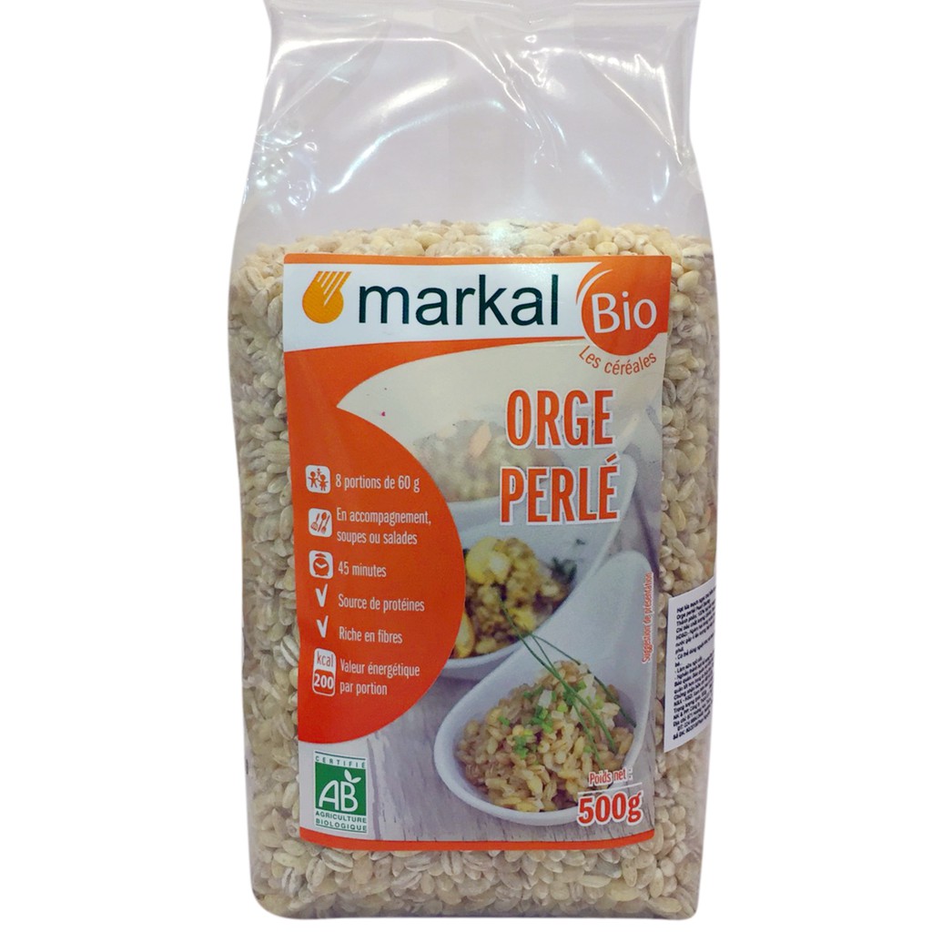 Hạt ý dĩ hữu cơ, hạt lúa mạch ngọc trai Markal 500g nấu cháo cho bé, giảm cân HDH