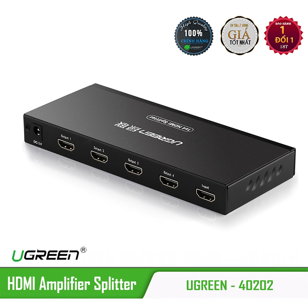 Bộ Chia HDMI 1-4 Cao Cấp UGREEN