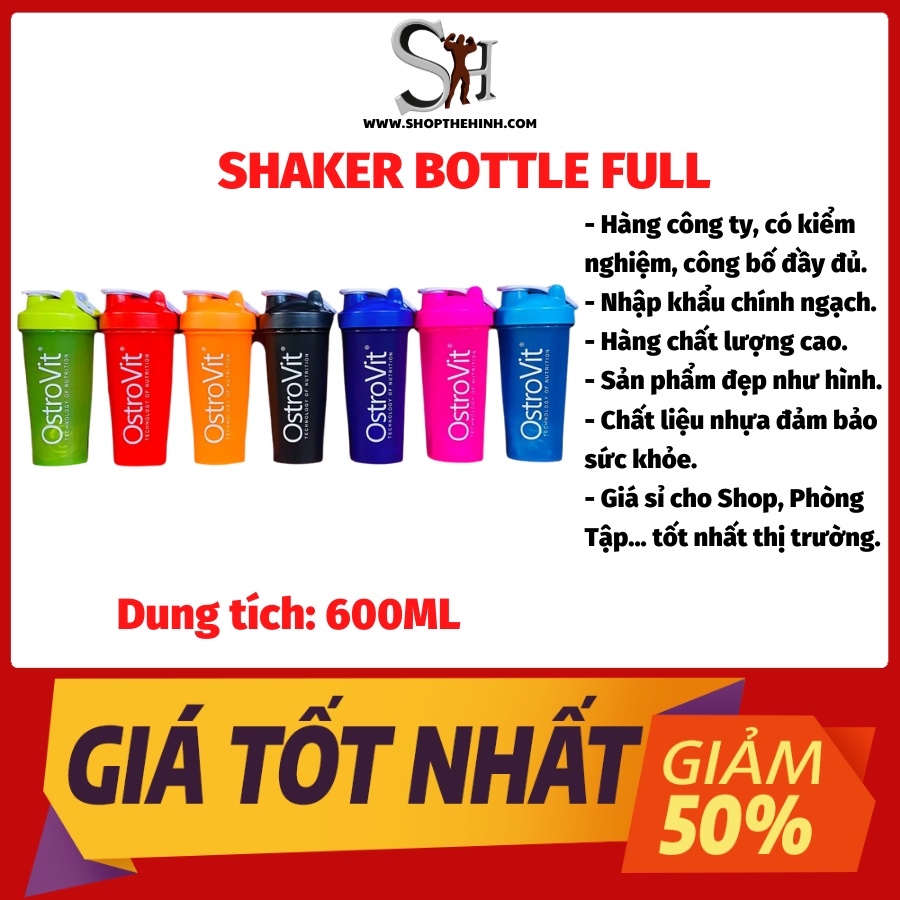 Shaker, Bình Nước Thể Thao, Dành Chạy Bộ, Tập Gym, Chơi Thể Thao Bottle Full 800ml