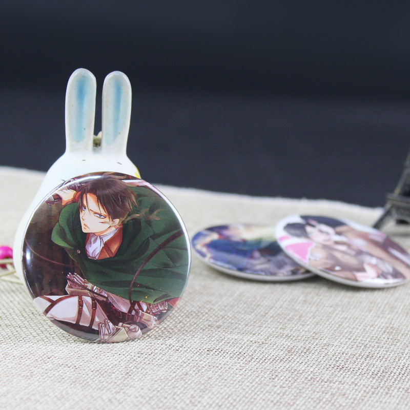 Ghim cài áo in hình Levi Ackerman Mikasa Ackerman Eren Jager Trong Attack On Titan mới