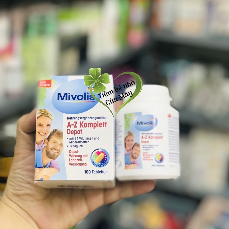 Viên uống bổ sung vitamin tổng hợp Mivolis A Z Depot Đức cho người dưới 50 tuổi hộp 100 viên