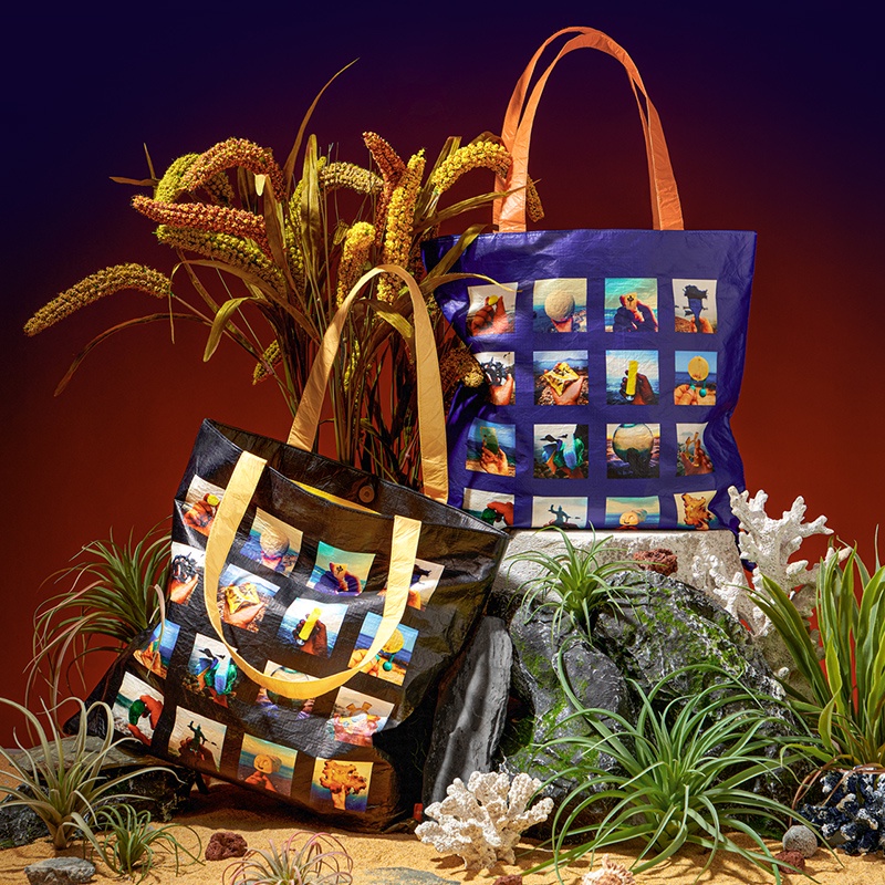 MAH Túi vải thiết kế in ấn nguyên bản Túi đeo vai chủ đề đại dương