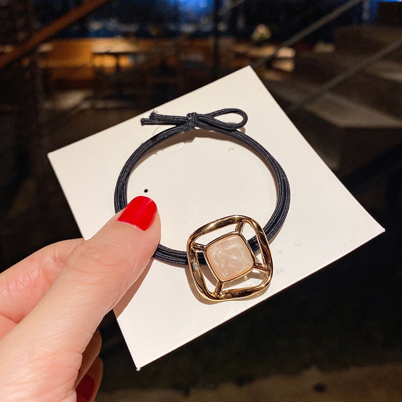 Dây buộc tóc cao su trang trí hình ngôi sao/ trái tim xinh xắn