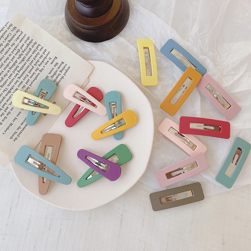 Kẹp tóc mái nữ màu trơn phong cách thời trang Hàn Quốc Haluco accessories KTM2