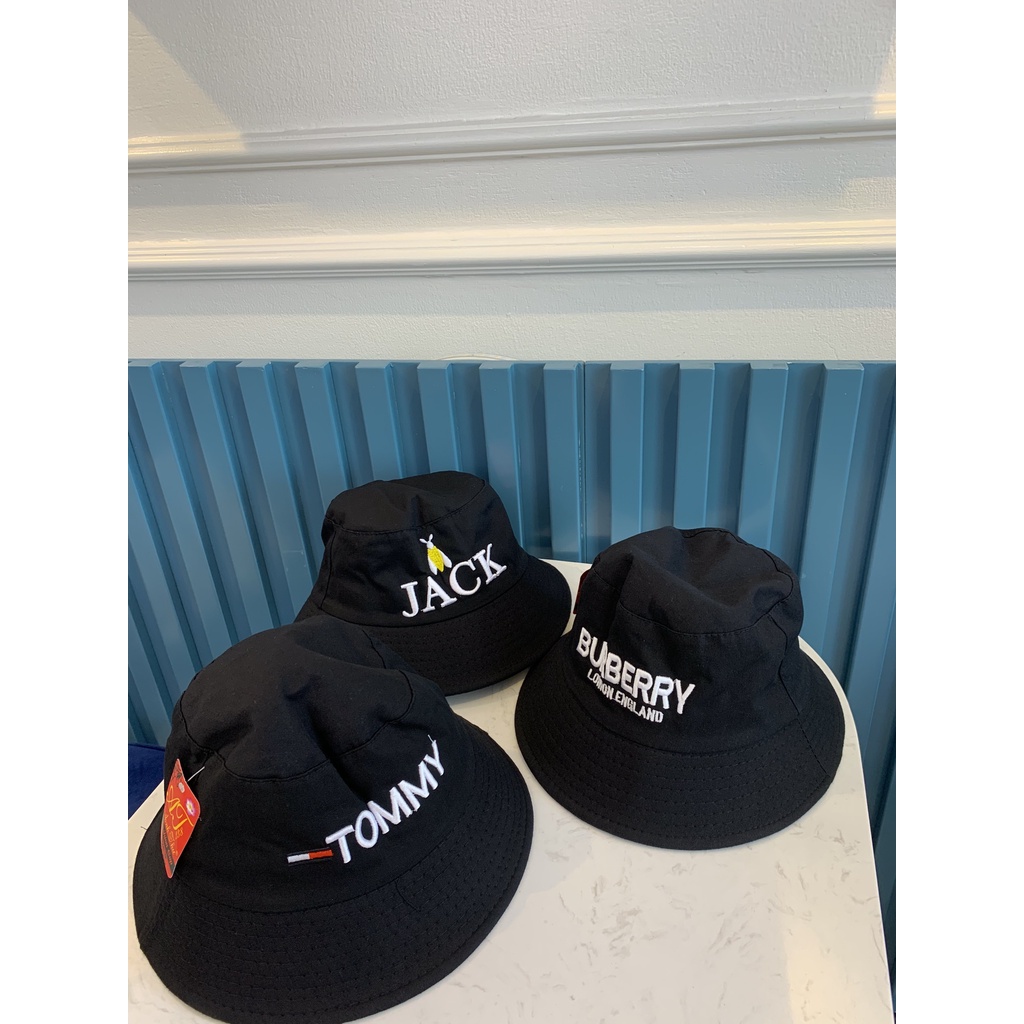 Mũ bucket vành cụp nón tai bèo thời trang unisex thêu chữ phong cách ulzzang LK235