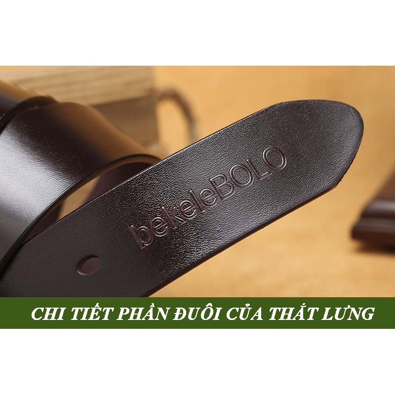 Thắt Lưng Nam Da Bò Thật 100%, Khóa Hợp Kim Cao Cấp – DN09