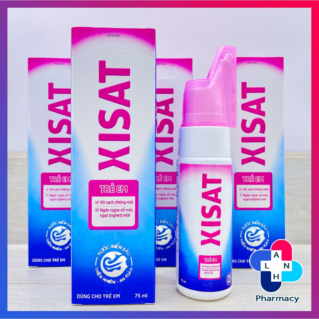 XISAT TRẺ EM (Lọ 75ml) - Nước biển sâu xịt sạch mũi, ngăn ngừa sổ mũi cho trẻ em.