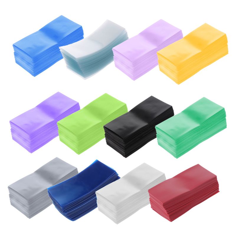 Set 100 ống bọc pin lithium 18650 bằng PVC cách nhiệt tiện dụng chất lượng cao