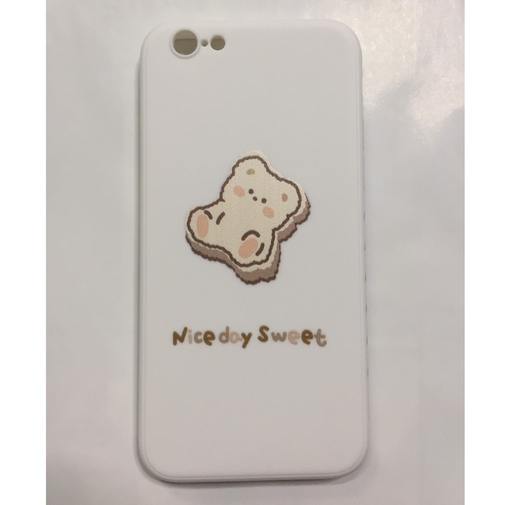 Ốp lưng iphone vuông cạnh hình tosat bear Mix Case