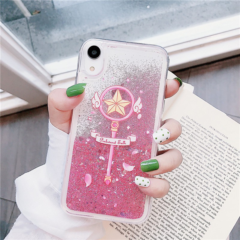 Ốp lưng iphone Moon Stick nhũ chảy 5/5s/6/6plus/6s/6splus/7/7plus/8/8plus/x/xr/xs/11/12/pro/max/plus/promax | BigBuy360 - bigbuy360.vn