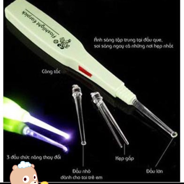 Lấy ráy tai có đèn