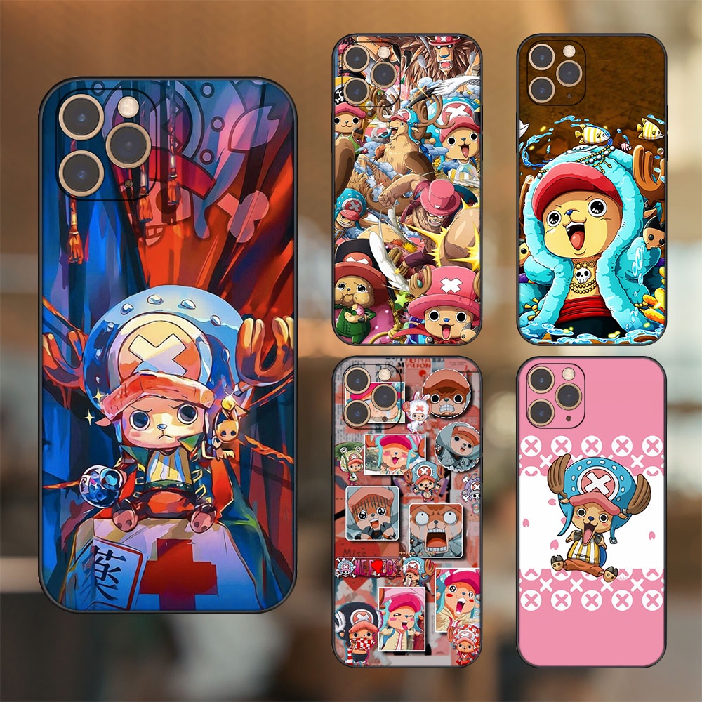 Ốp lưng iPhone 11 Pro dẻo đen cạnh vuông in hình Chopper One Piece Đảo Hải Tặc