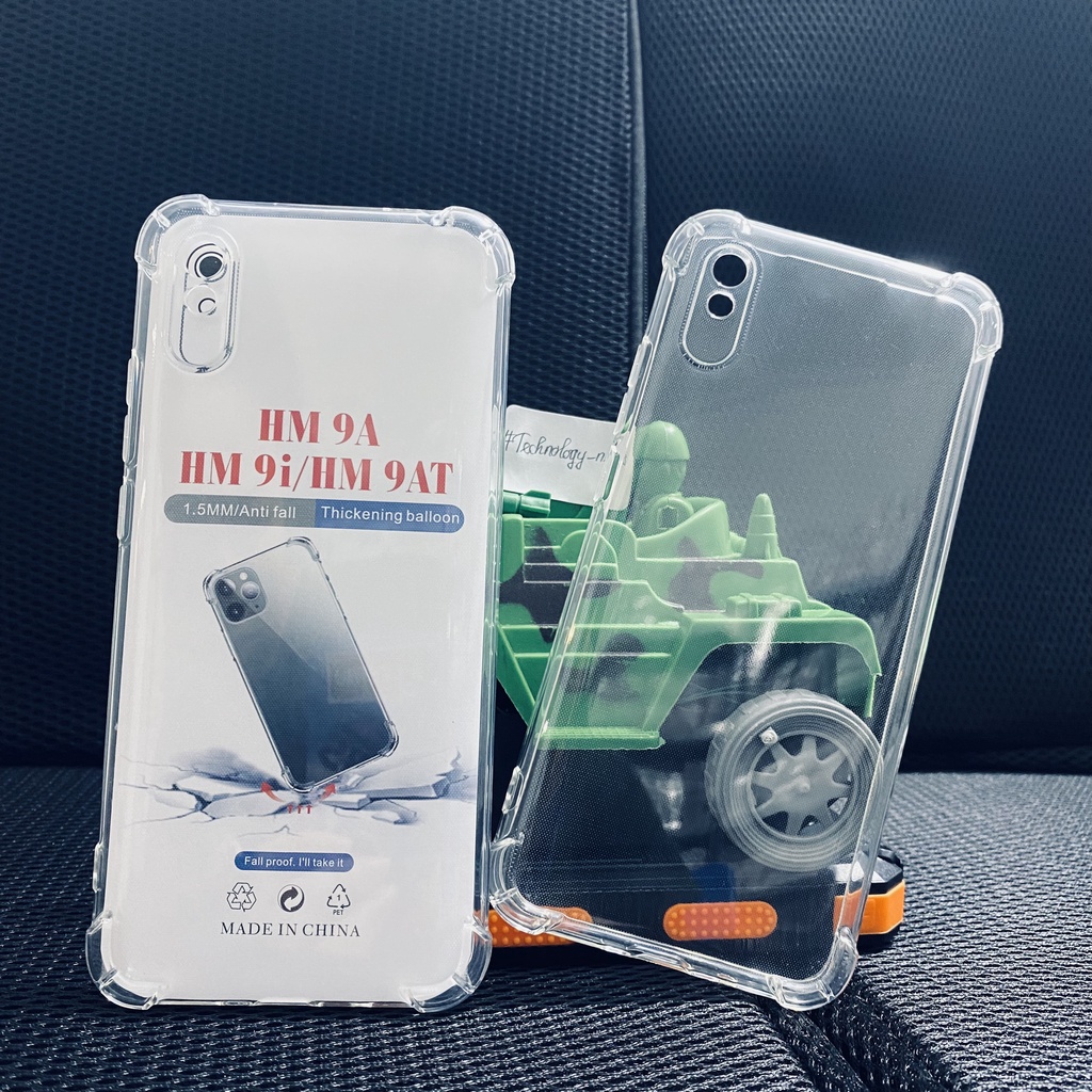 Ốp lưng chống sốc Xiaomi Redmi 9A trong suốt cao cấp bo 4 góc chống va đập