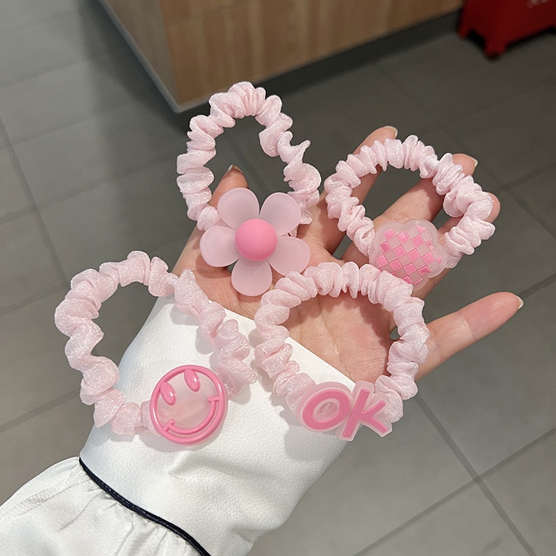 Dây Cột Tóc Nhỏ Nhắn Không Đau Phong Cách Hàn Quốc