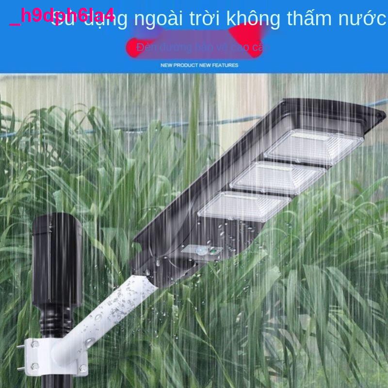 đèn mặt trời【Bảo vệ sấm sét】 Đèn đường năng lượng mặt trời hộ gia đình ngoài ánh sáng sân vườn dẫn đầu nông th