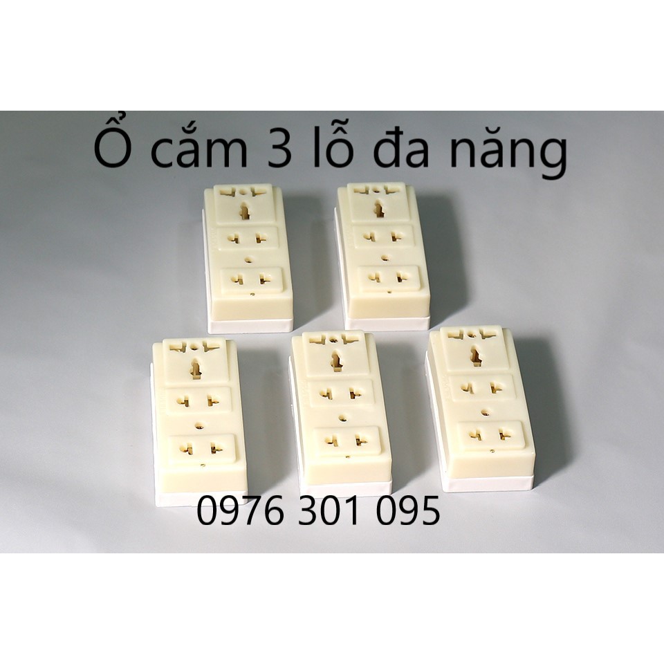 Ổ cắm 3 lỗ không dây giá rẻ